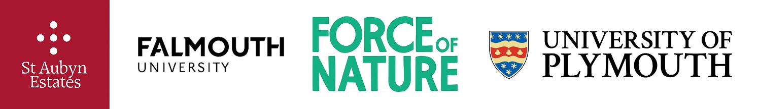 partner brand logos that Jake has worked with including St Aubyn Estate, Falmouth University, Force of Nature and University of Plymouth