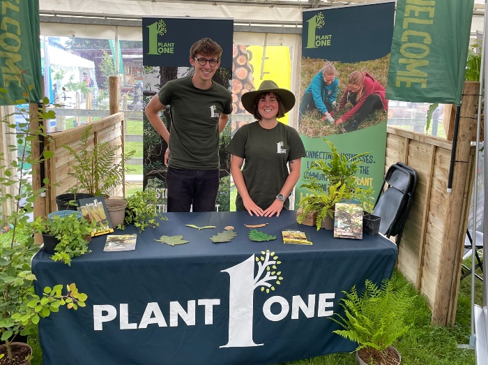 Jake Causley at the Plant One exhibit table